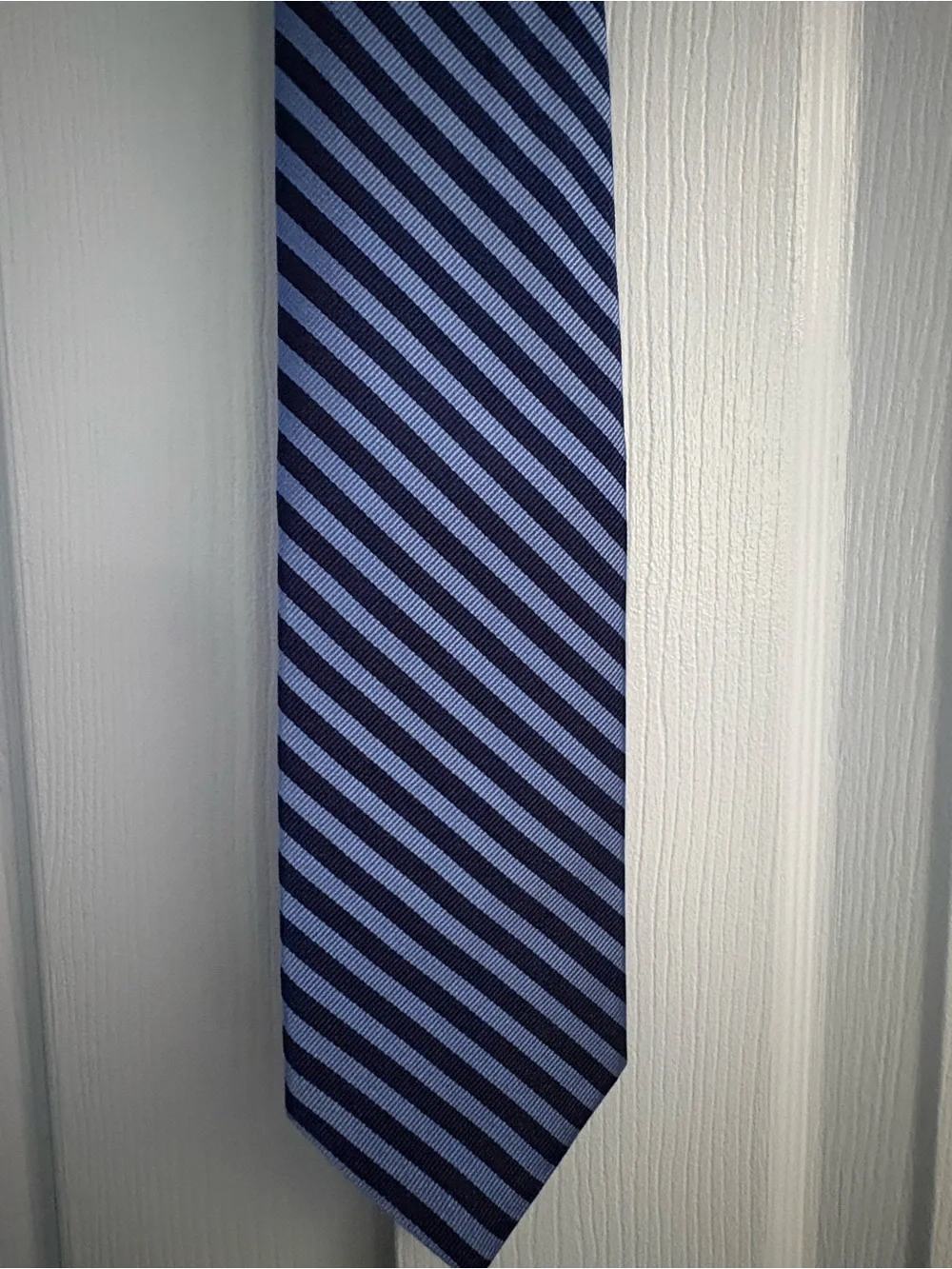 Brooks Brothers Classic Light Blue & Navy Striped Men's Tie